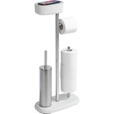 Wenko Papir- og Toiletbørsteholder RIVAZZA 4i1 Hvid