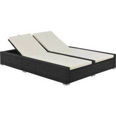 Förvaringsutrymme Solsängar Utemöbler vidaXL 44752 - Black