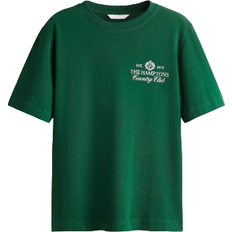 H&M Printed T-shirt - Green/The Hamptons