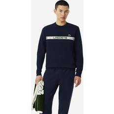 Blåa - Tennis Tröjor Lacoste Grid Tape Crew Sweatshirt - Blå