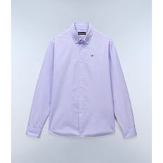 Napapijri Men Shirts Napapijri Man Terra Long Sleeve Shirt - Purple