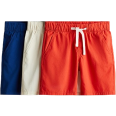 H&M Dreng 3-Pak Bomuld Shorts - Rød/Blå