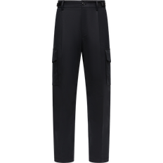 Moncler Men Trousers Moncler Cotton Gabardine Cargo Trousers - Black