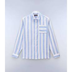 Napapijri Men Shirts Napapijri G-Brolio Long Sleeve Shirt - Blue Stripe
