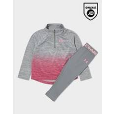 Under Armour Girls' Fade 1/4 Zip Track Top Leggings Set - Grey