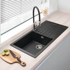 Sienna Black Granite Composite Kitchen Sink