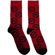 Unisex Ankle Socks Buzzsaw Logo Pattern - Red