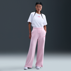 Pink - Sportswear Garment Clothing Nike Phoenix Fleece Women's High-Waisted Tracksuit - Pink