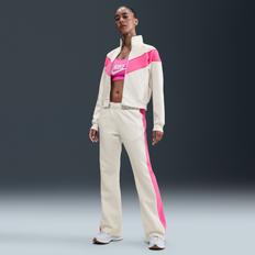 Beige - Fitness & Gym Trousers Nike Sportswear Windrunner Mid-Rise Slim Knit Trousers - White
