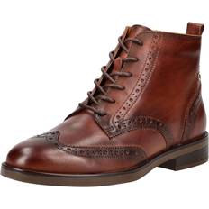 Pikolinos Women Boots Pikolinos Flat Ankle Boots Leather - Marron Claro