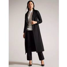 Ted Baker Rosell Belted Wool Rich Coat - Black