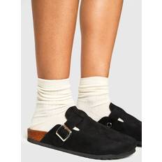 Black Slippers & Sandals boohoo Basic Closed Toe Clogs - Black