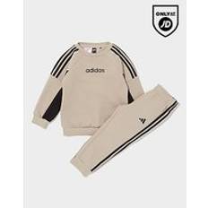M Tracksuits adidas Colour Block Linear Crew Tracksuit Infant - Beige