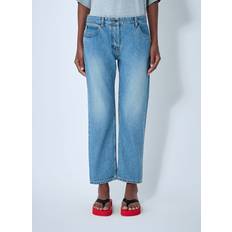 Mid-Rise Slim-Leg Jeans - Blue