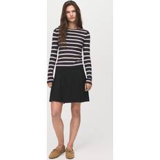 Mango Kjolar Mango Pleated Mini Skirt Woman - Black