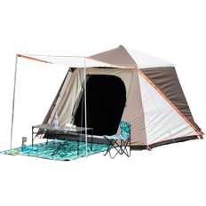 Active Sport 3 to 4 Person Tent - White/Grey