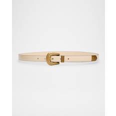 Valentino Garavani Leather Belt - White
