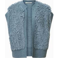AllSaints Vests AllSaints Elias Chunky Wool Blend Gilet - Slate Blue