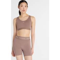 New Balance Women Bras New Balance NB Essential Run Bra Earth Shadow - Brown