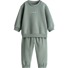 Sonstige Sets H&M Sweatshirt Set 2-piece - Dusty Green/Cars (1262197005)