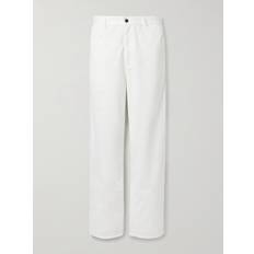 Sharka Cashmere Straight-Leg Carpenter Pants - White