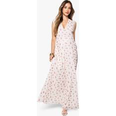 Ruffles Maternity & Nursing Wear boohoo Womens Maternity Floral Mesh Maxi Dress 10