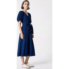 Zaves Chambray Ss Dress - Blå