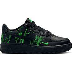 Nike Air Force 1 LV8 Grade School Boys Shoe - Black/Green Strike/Vivid Purple