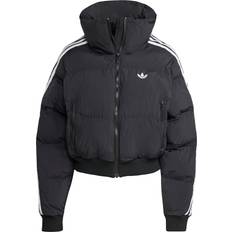 Funktionsjacka - Svarta Jackor adidas Adicolor Avkortad Pufferjacka Med Syntetdun - Svart