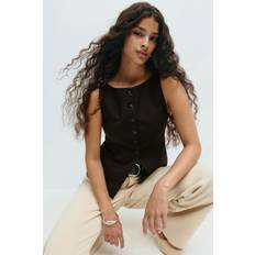 Overtøj Gina Tricot Tailored Boatneck Vest Med Bådudskæring - Brun