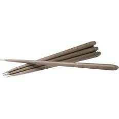 Bruna Stearinljus STOFF Nagel Taper Taupe Candle 29cm 6pcs