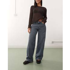 Weekday Clothing Weekday Ample Low Waist Baggy Fit Jeans - Dusty Blue