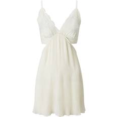 Polyester - Women Negligées Ann Summers Layla Pleated Lace Chemise - Ivory