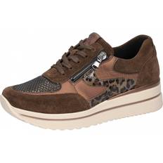 Waldläufer Sneakers Waldläufer Luana Weite K Damen Sportlicher Schnürer - Braun