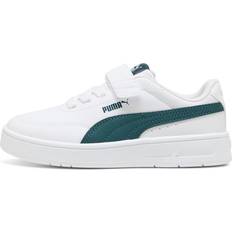 Puma Gröna Sneakers Puma Court Classic Clean Sneakers Kids - White/Green Terrain