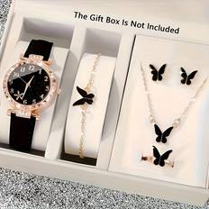 Jewellery Sets on sale Temu Unisex Fashion Casual Quartz Watch Set 5pcs - Women's Parties