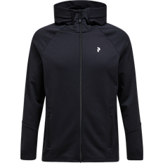 Fitness - Herre Jakker Peak Performance Rider Essentials Full Zip Hoodie - Black/Black