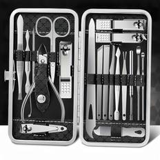 Temu Manicure Set Nail Toe Clippers Pedicure Kit 19pcs Stainless Steel
