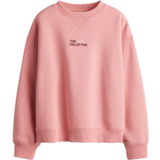 H&M Sweatshirt with Text Motif - Pink/Wellness
