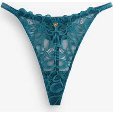Floral Print Lace Tanga Thong