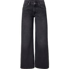 Sequins Jeans Weekday Imoo Low Waist Wide Leg Jeans - Washed Black