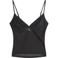 Bershka Stroptop I Mesh - Sort