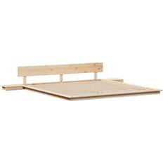 VidaXL 180 cm Rammesenge vidaXL Gulv Sengestel med Natteborde 180x200 cm Rammeseng