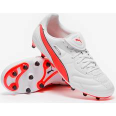 Multifärgade - Unisex Fotbollsskor Puma King Liga FG AG - White/Röd/PUMA Svart