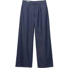 Pull&Bear Loose-fitting Dart Jeans - Dark Blue