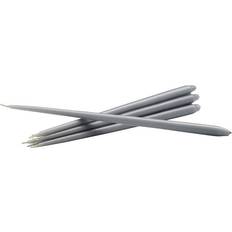 STOFF Nagel Taper Light Grey Candle 29cm 6pcs