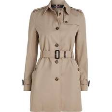 Tommy Hilfiger Single Breasted Trench Coat - Medium Taupe