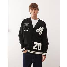 New Era Cardigans New Era Oversized Knitted Cardigan - Black