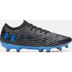 Under Armour Laced Football Shoes Under Armour Magnetico Pro Adults Firm Ground Football Boots - Black/Titan Gray/Blue
