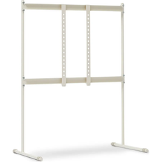 Pedestal Tube TV Floor Stand White